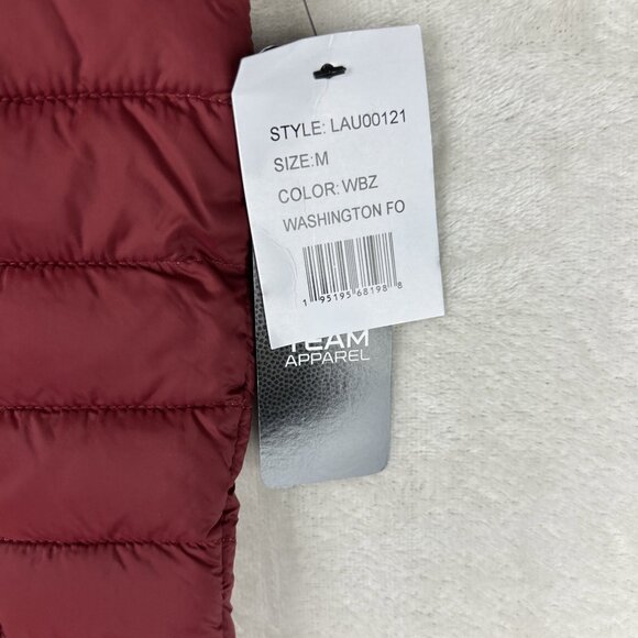 Washington Football Team NFL Team Apparel Full Zip Puffer Vest Size Medium - Picture 3 of 11